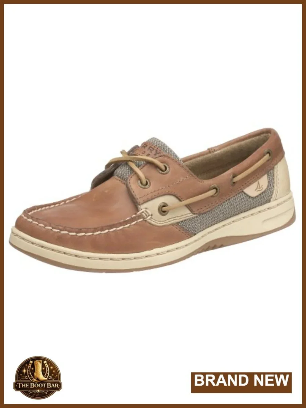 Genuine Leather Boat Shoes with Memory Foam Footbed